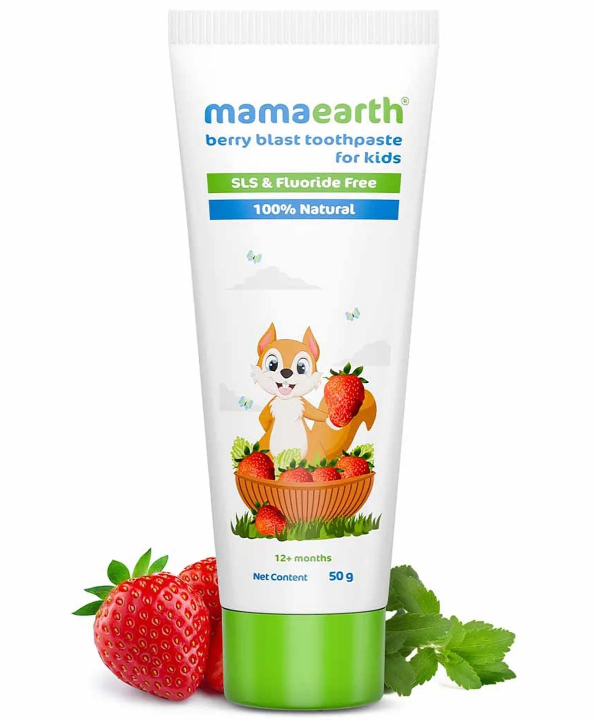 100% Natural Berry Blast Toothpaste for Kids, 50gm - Image 9