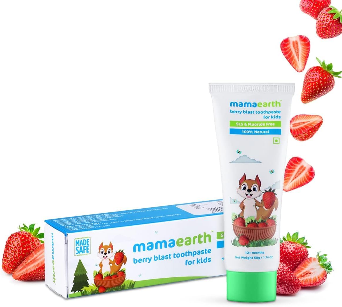 100% Natural Berry Blast Toothpaste for Kids, 50gm - Image 7