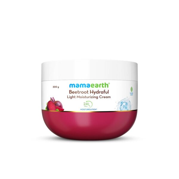 Mamaearth Beetroot Hydraful Light Moisturizing Cream With Beetroot & Hyaluronic Acid 200G