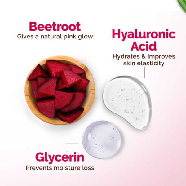 Mamaearth Beetroot Hydraful Light Moisturizing Cream With Beetroot & Hyaluronic Acid 200G - Image 5