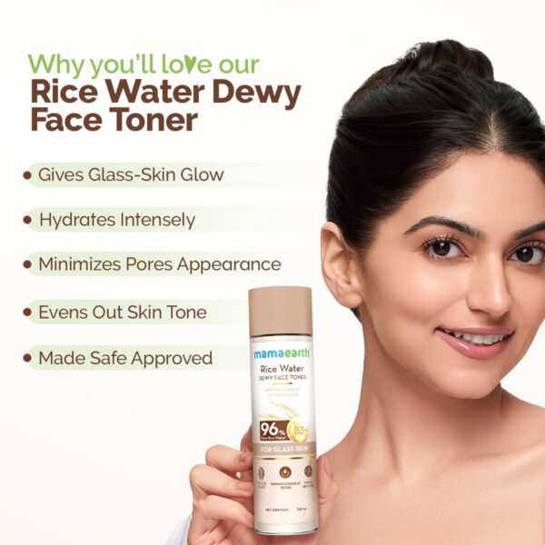 Mamaearth Rice Water Dewy Face Toner 150 ml - Image 8