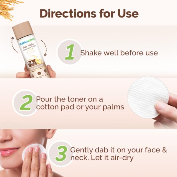 Mamaearth Rice Water Dewy Face Toner 150 ml - Image 5