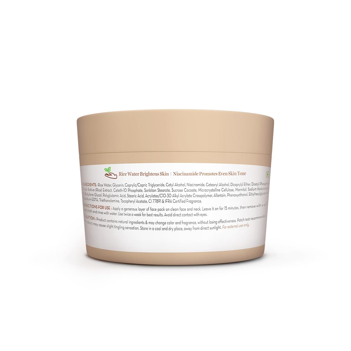 Rice Dewy Bright Face Pack with Rice Water & Niacinamide For Glass Skin 200g - Image 9