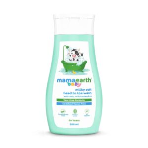 Milky Soft Head to Toe Wash With Oats, Milk, and Calendula for Babies- 200 ml
