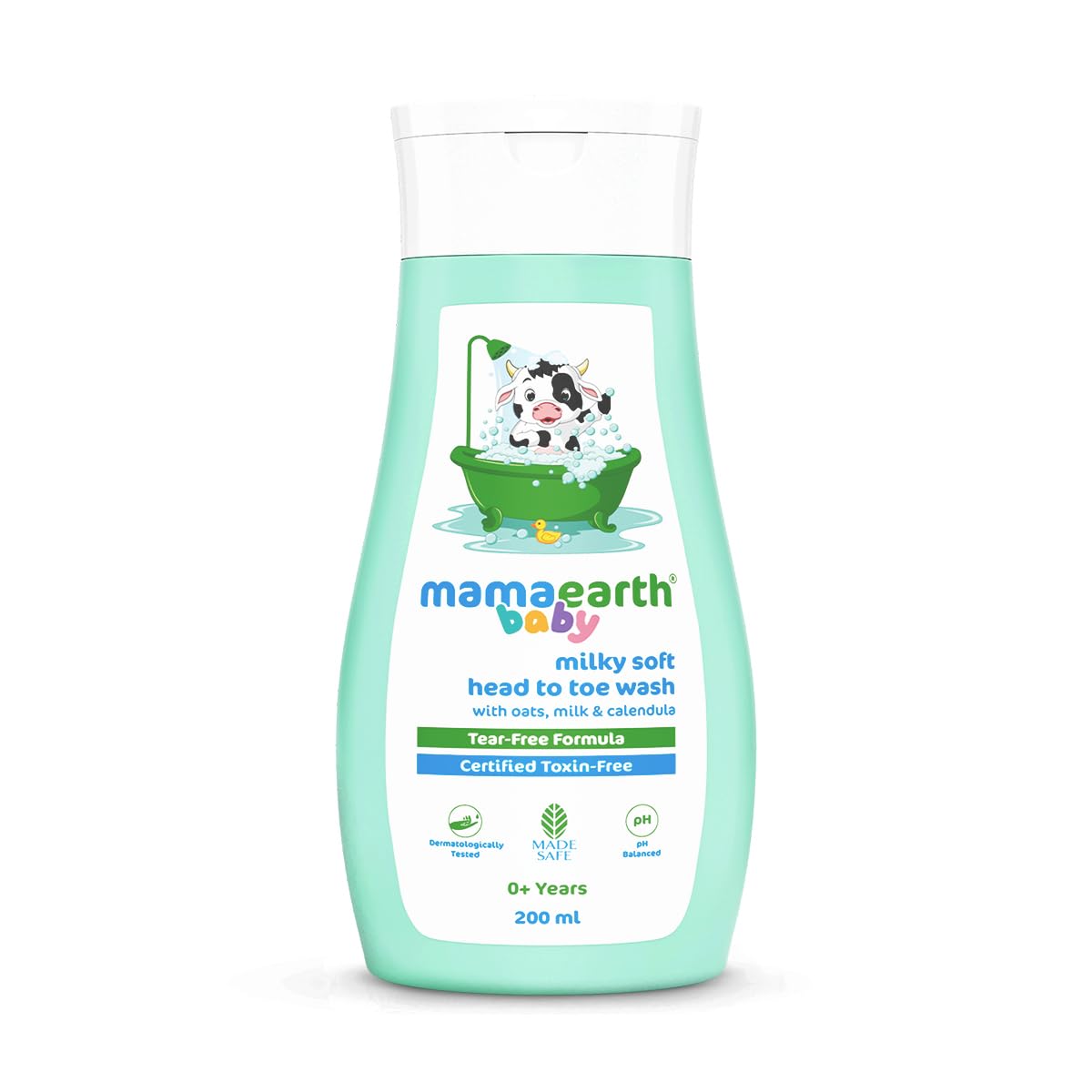Milky Soft Head to Toe Wash With Oats, Milk, and Calendula for Babies- 200 ml