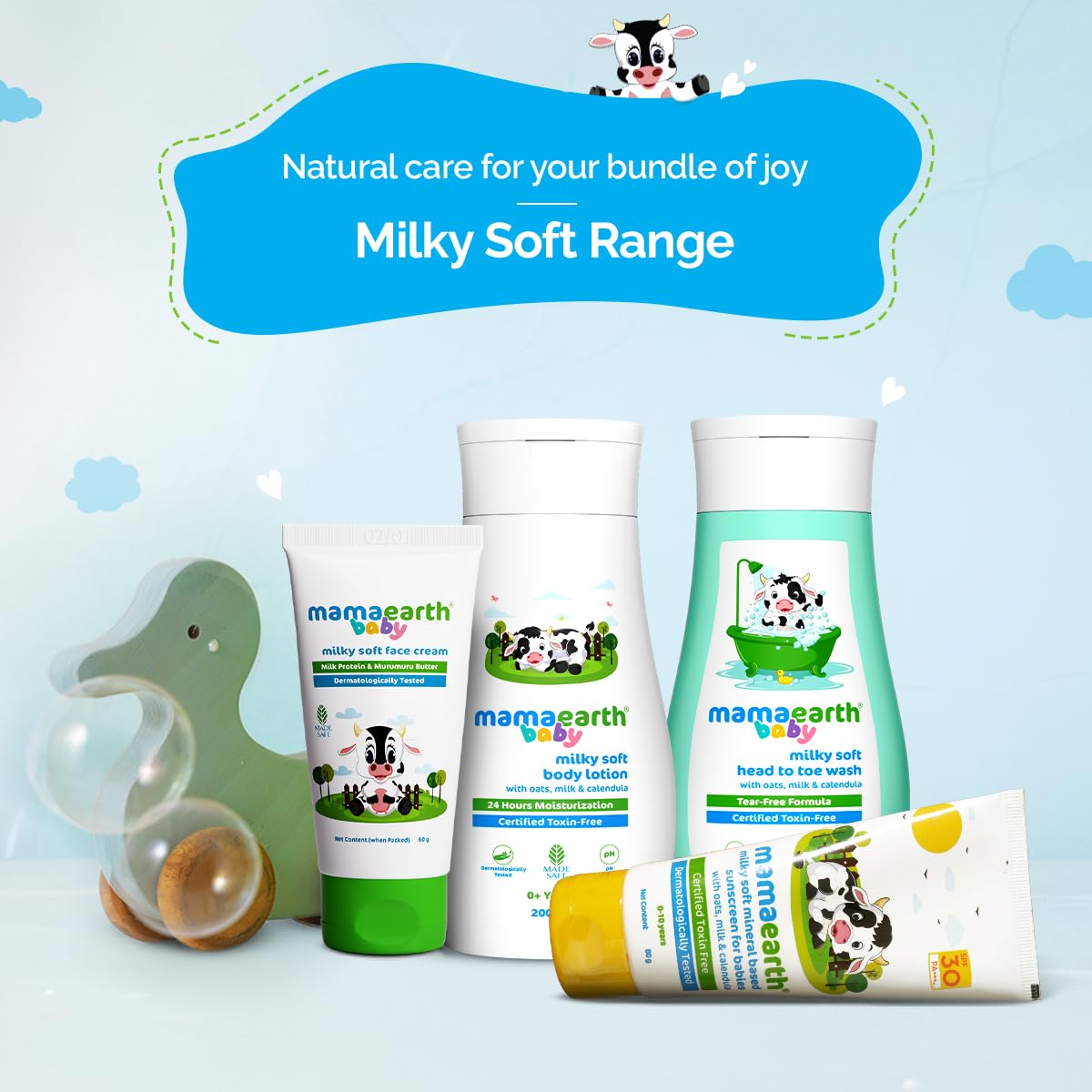 Milky Soft Head to Toe Wash With Oats, Milk, and Calendula for Babies- 200 ml - Image 6