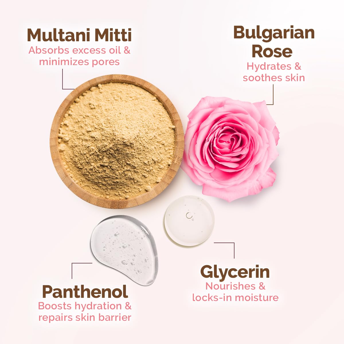 Multani Mitti Oil Balance Face Pack with Multani Mitti & Bulgarian Rose for Normal to Oily Skin 200g - Image 4