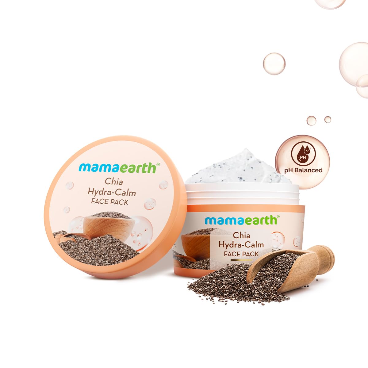 Chia Hydra-Calm Face Pack With Chia Seed & Ceramides For Healthy Skin Barrier-200G - Image 2