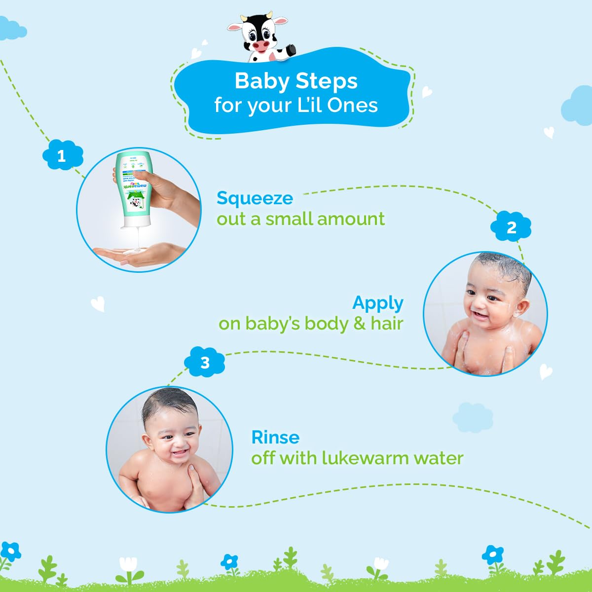 Milky Soft Head to Toe Wash With Oats, Milk, and Calendula for Babies- 200 ml - Image 5
