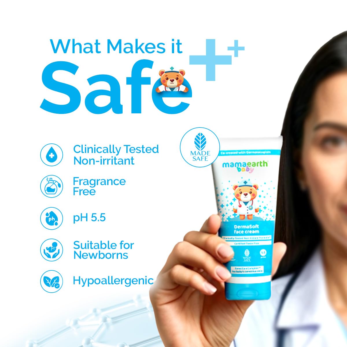 Mamaearth Baby DermaSoft Face Cream 80G - Image 8